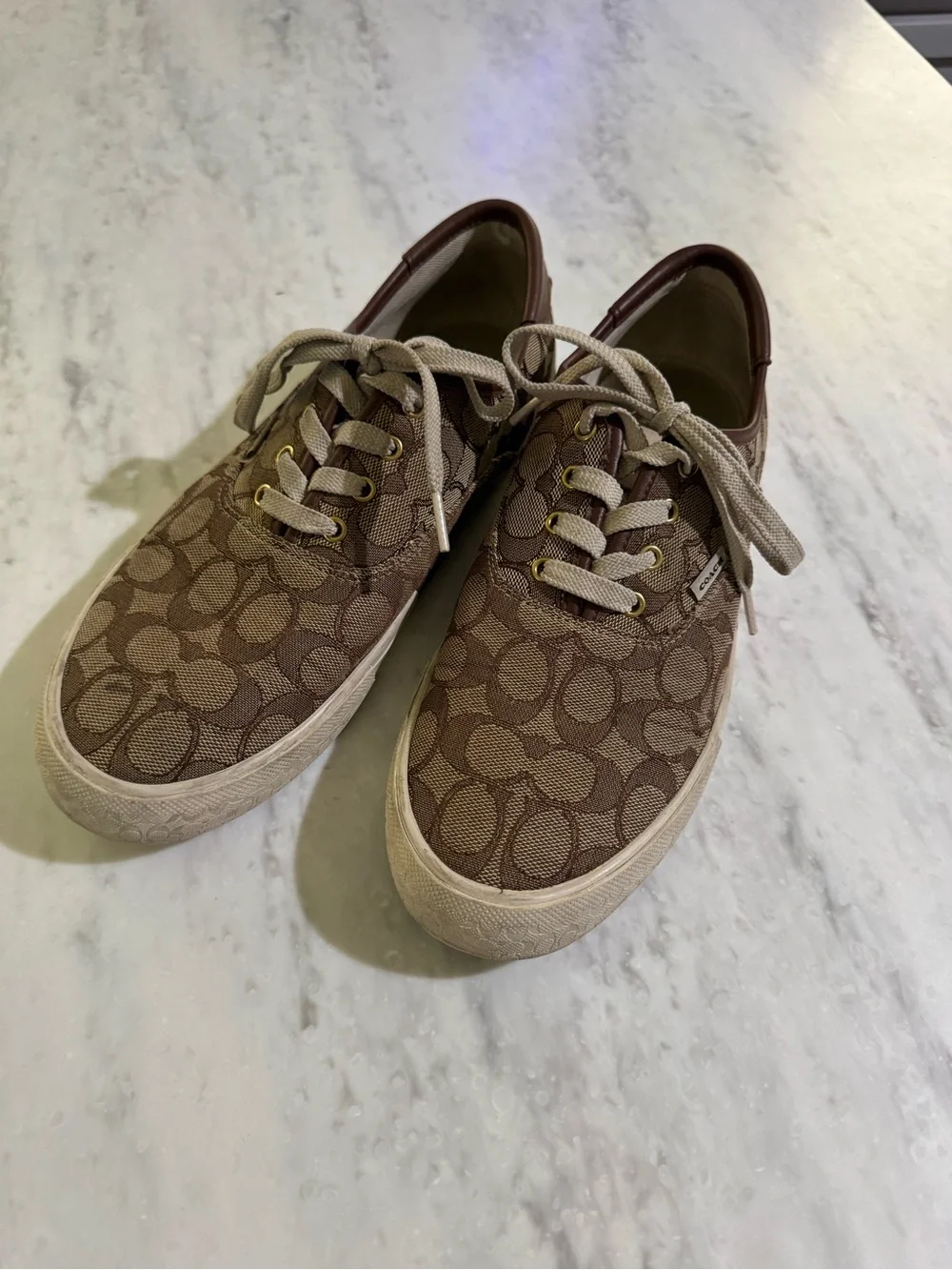 Coach Chic Comfy Logo Citysole Skate Canvas Neutral Everyday Low-Top Sneakers 10